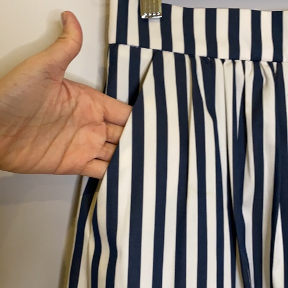 Vintage midi skirt in stripe sz XS - Picture 4 of 6